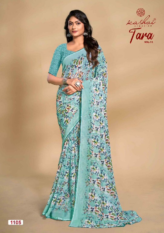 Kashvi Tara Vol-11 Wholesale Weightless With Swaroski Work Lace Sarees