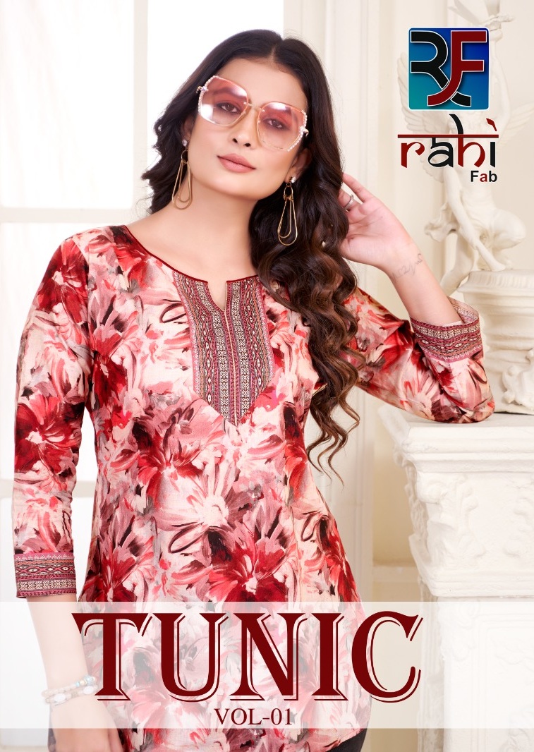 Rahi Fab Tunic Vol-1 Wholesale Cambric Cotton Short Tops