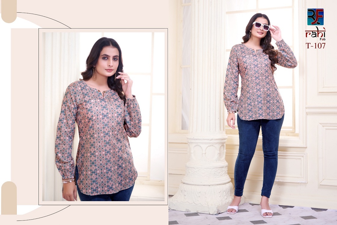 Rahi Fab Tunic Vol-1 Wholesale Cambric Cotton Short Tops