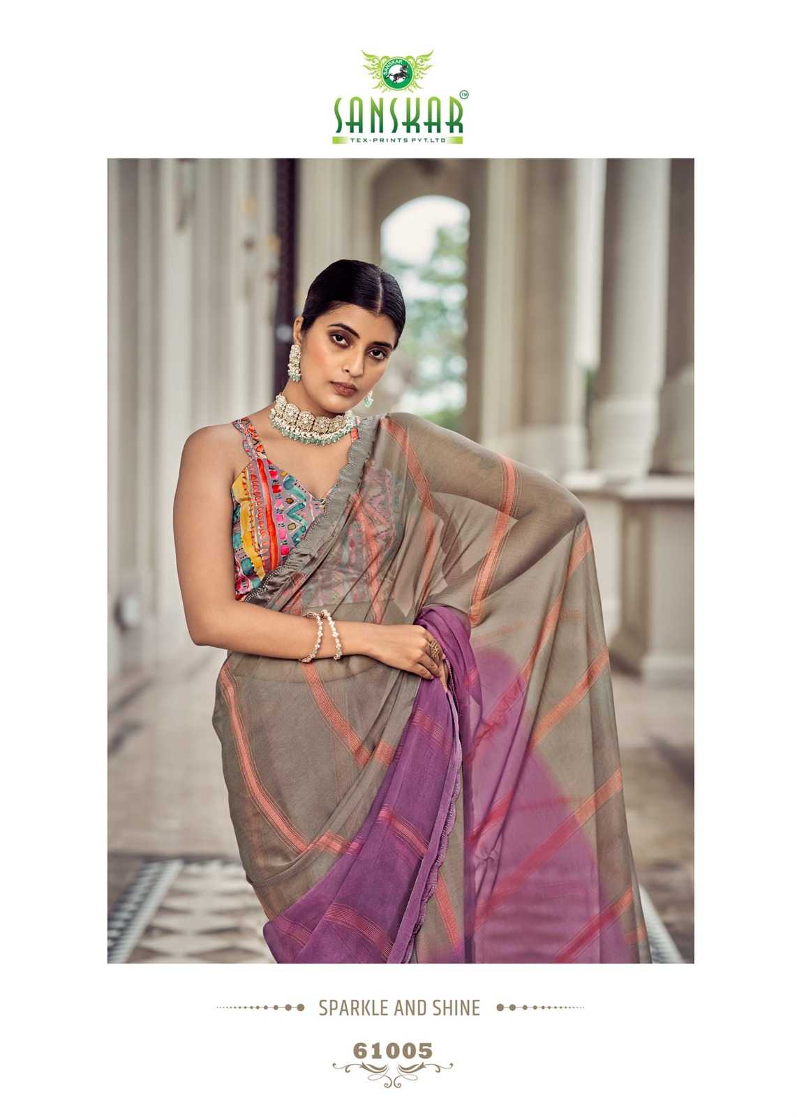 sanskar tex prints shakira bright colours best saree online