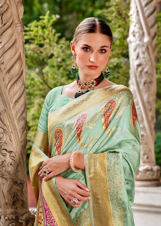 rajpath pihu silk popular design stylish look silk with blouse