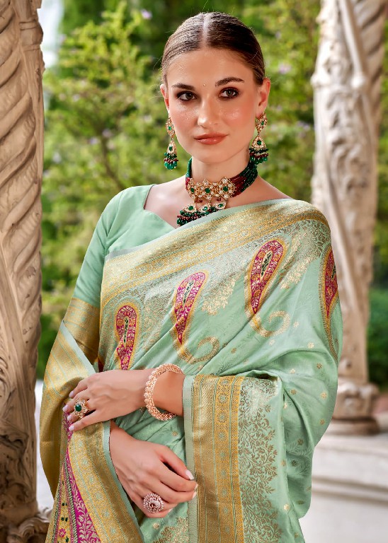 rajpath pihu silk popular design stylish look silk with blouse