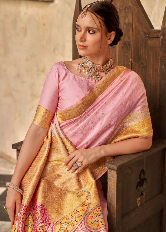 rajpath pihu silk popular design stylish look silk with blouse