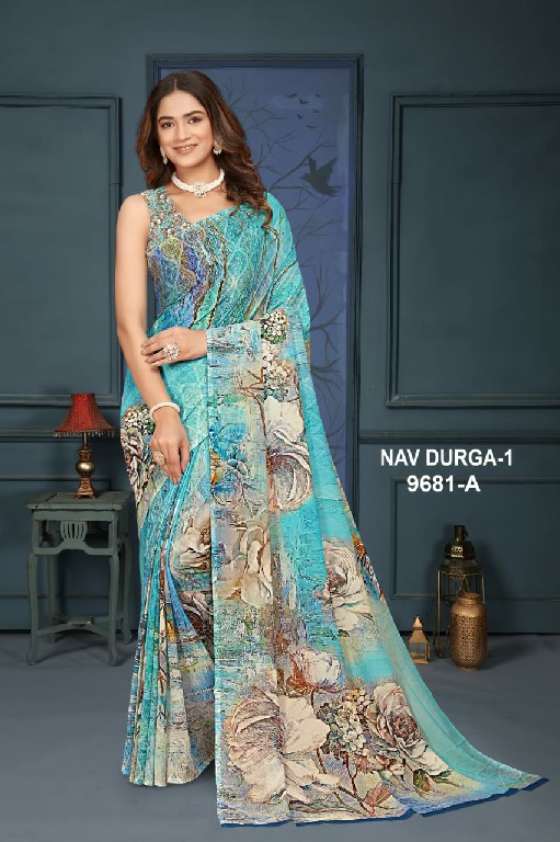 NP Sarees Nav Durga Vol-1 Wholesale Soft Weightless Printed Sarees