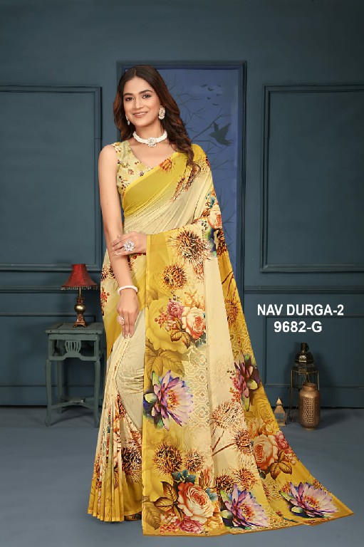 NP Sarees Nav Durga Vol-2 Wholesale Soft Weightless Printed Sarees