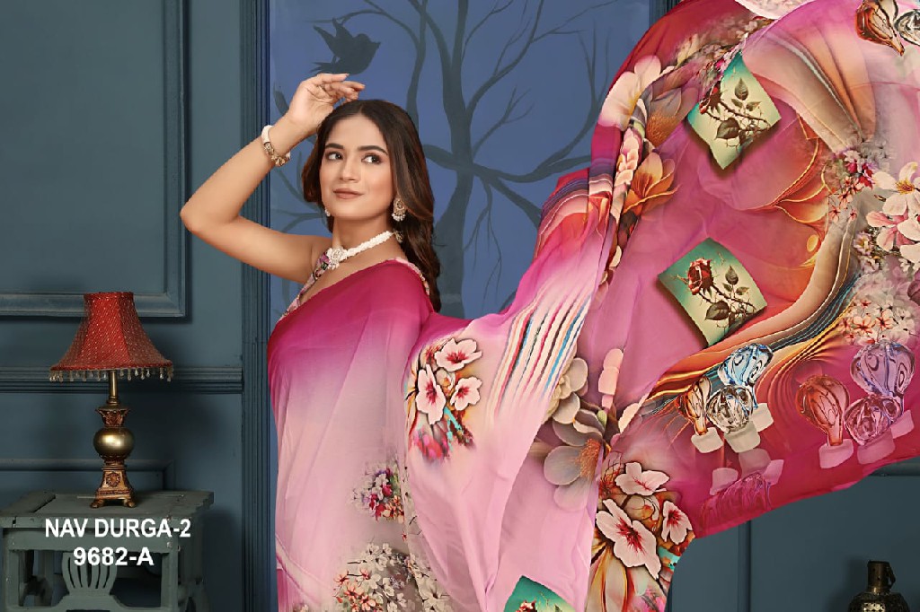 NP Sarees Nav Durga Vol-2 Wholesale Soft Weightless Printed Sarees