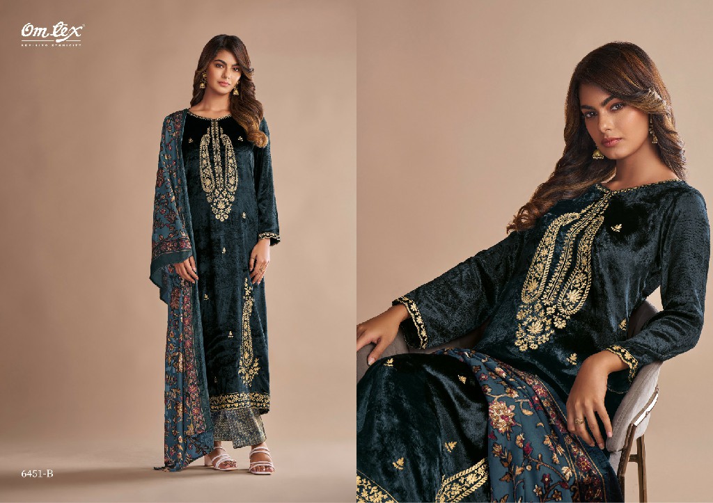 Omtex Ritha Vol-12 Wholesale Pure Viscose Velvet Winter Suits