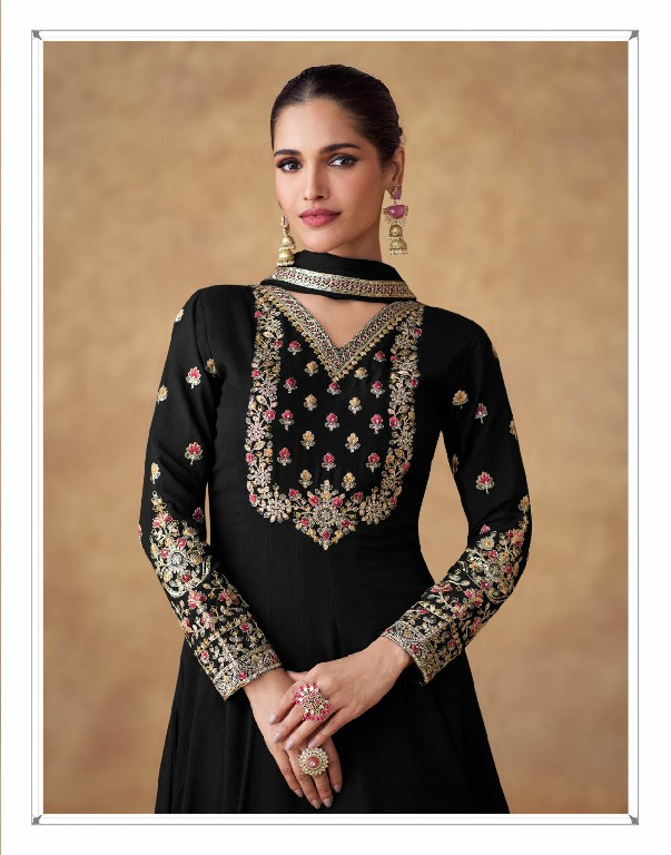 Aashirwad Swara Wholesale Premium Chinon Silk Gown With Dupatta