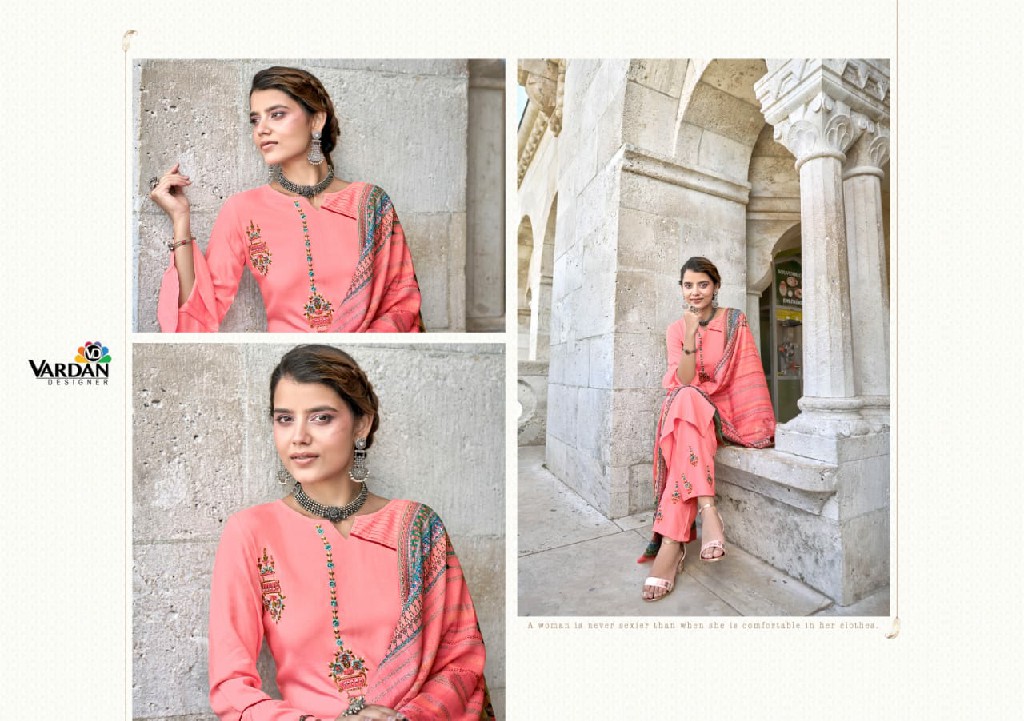 SARSHIYA VOL 1 BY VARDAN RAYON READYMADE 3 PIECE COLLECTION