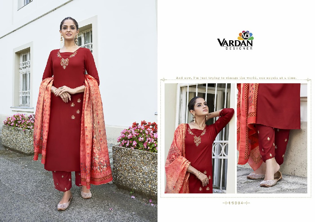 SARSHIYA VOL 1 BY VARDAN RAYON READYMADE 3 PIECE COLLECTION