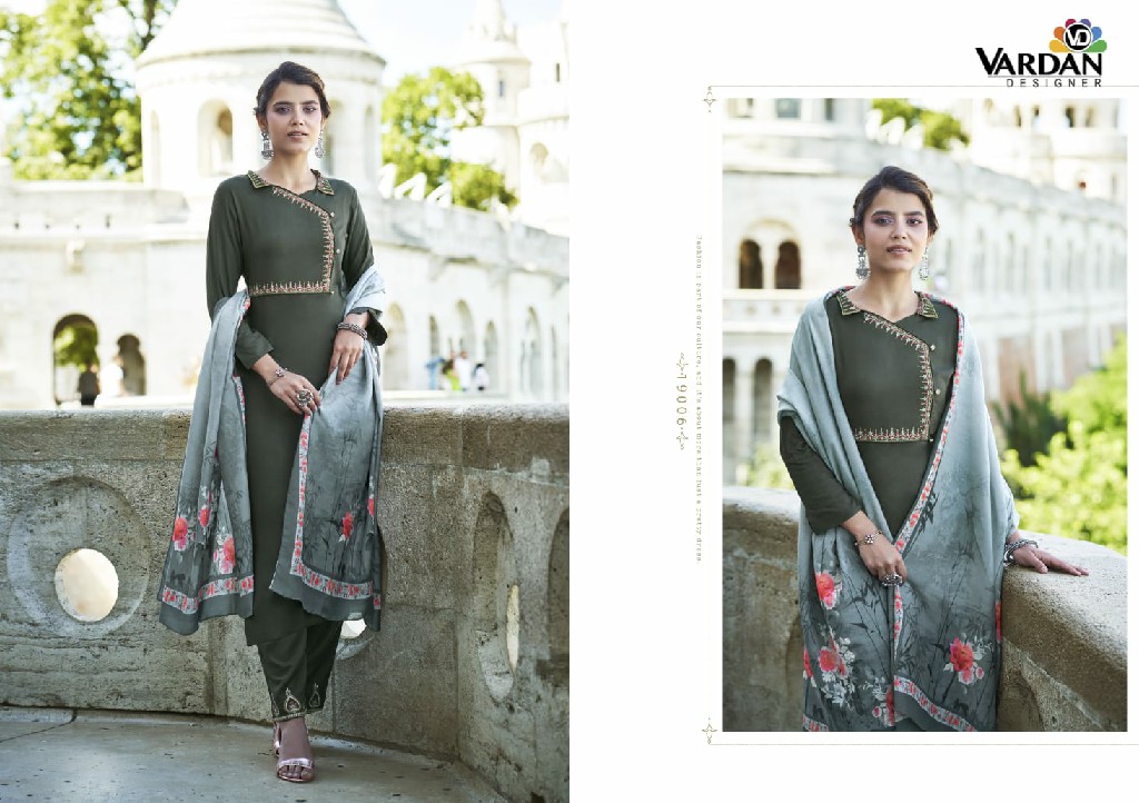 SARSHIYA VOL 1 BY VARDAN RAYON READYMADE 3 PIECE COLLECTION