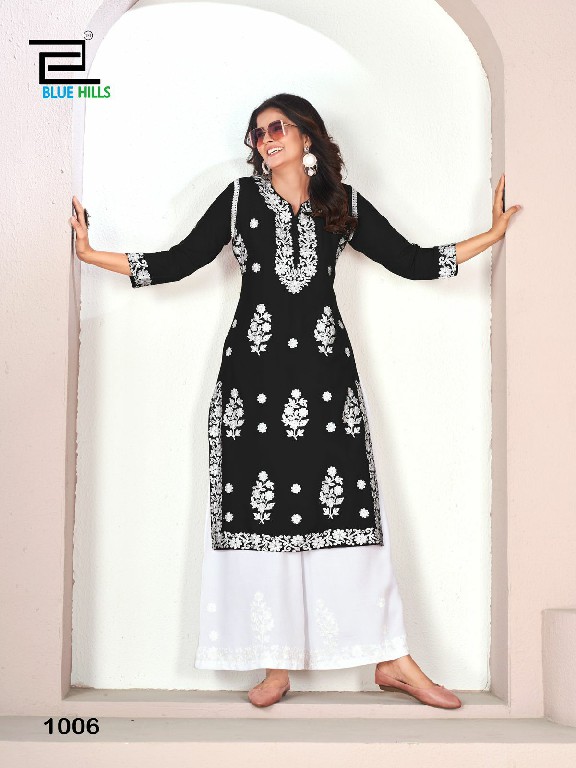 Blue Hills Victoria NX-03 Wholesale 14 Kg Reyon With Work Kurti With Plazzo