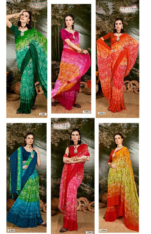 Vallabhi Nivedita Vol-3 Wholesale Georgette Ethnic Indian Sarees