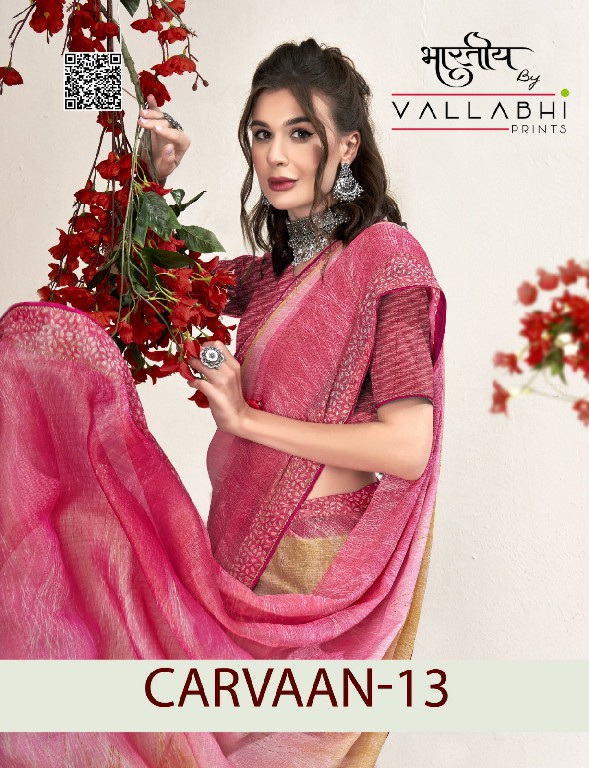 Vallabhi Carvaan Vol-13 Wholesale Brasso Fabrics Ethnic Sarees