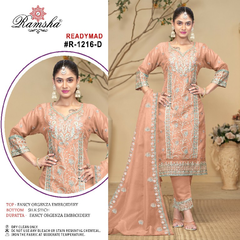 Ramsha R-1216 Wholesale Readymade Indian Pakistani Salwar Suits