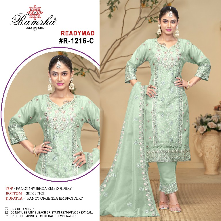 Ramsha R-1216 Wholesale Readymade Indian Pakistani Salwar Suits