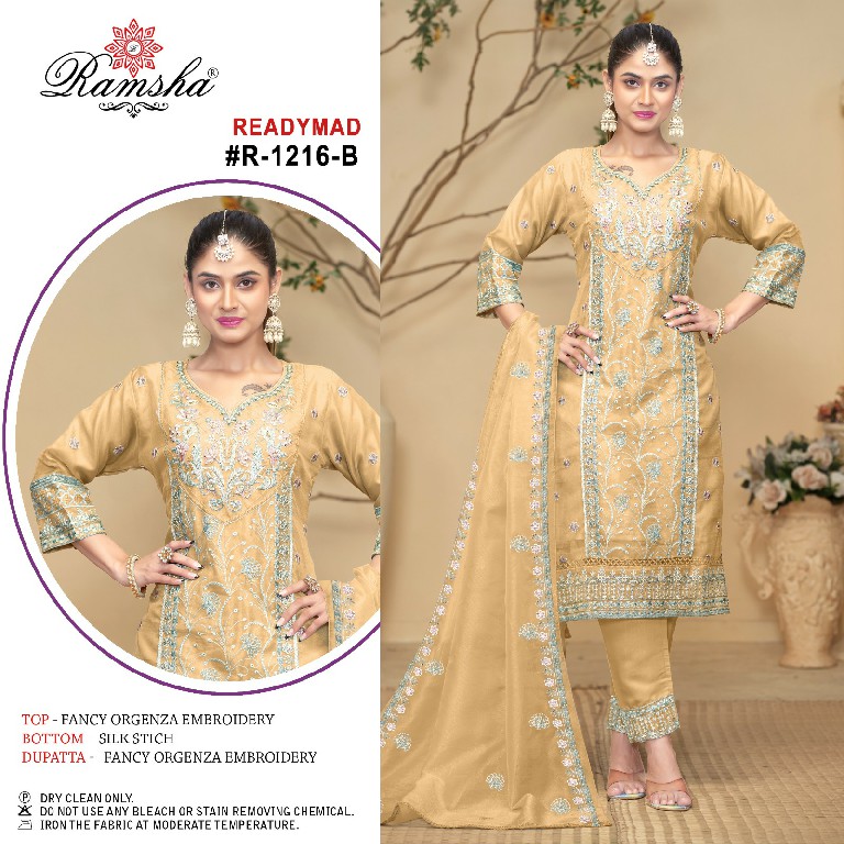 Ramsha R-1216 Wholesale Readymade Indian Pakistani Salwar Suits