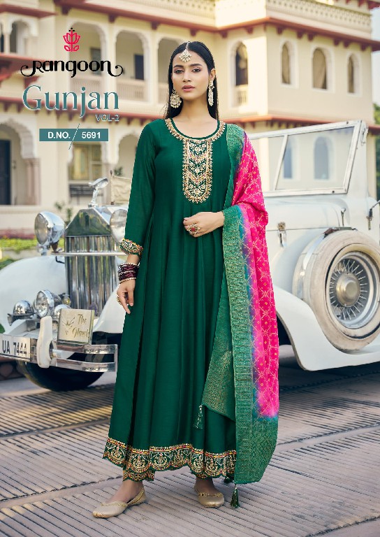 Rangoon Gunjan Vol-2 Wholesale Readymade Nayra Cut Salwar Suits
