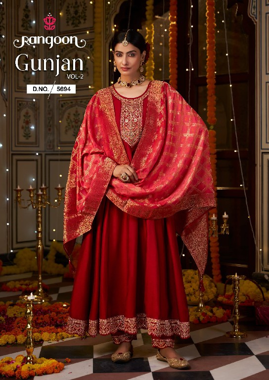 Rangoon Gunjan Vol-2 Wholesale Readymade Nayra Cut Salwar Suits