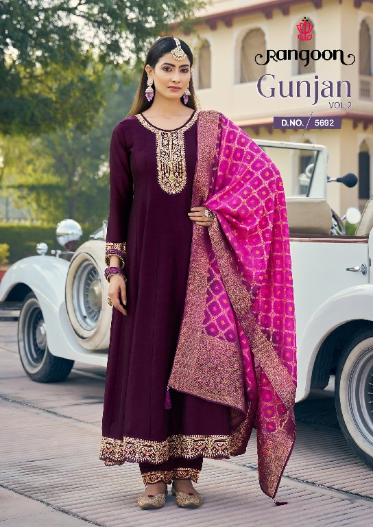 Rangoon Gunjan Vol-2 Wholesale Readymade Nayra Cut Salwar Suits