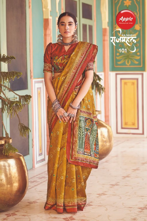 Apple Rajmahal Vol-1 Wholesale Kozi Silk Indian Sarees