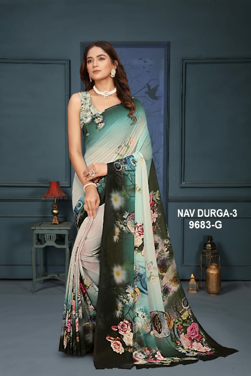 NP Sarees Nav Durga Vol-3 Wholesale Soft Weightless Printed Sarees