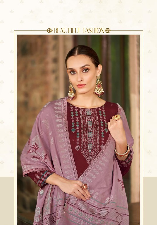 Alok Parizat Wholesale Viscose Pashmina With Swaroski Work Winter Dress Material