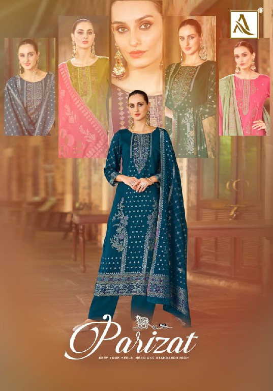 Alok Parizat Wholesale Viscose Pashmina With Swaroski Work Winter Dress Material