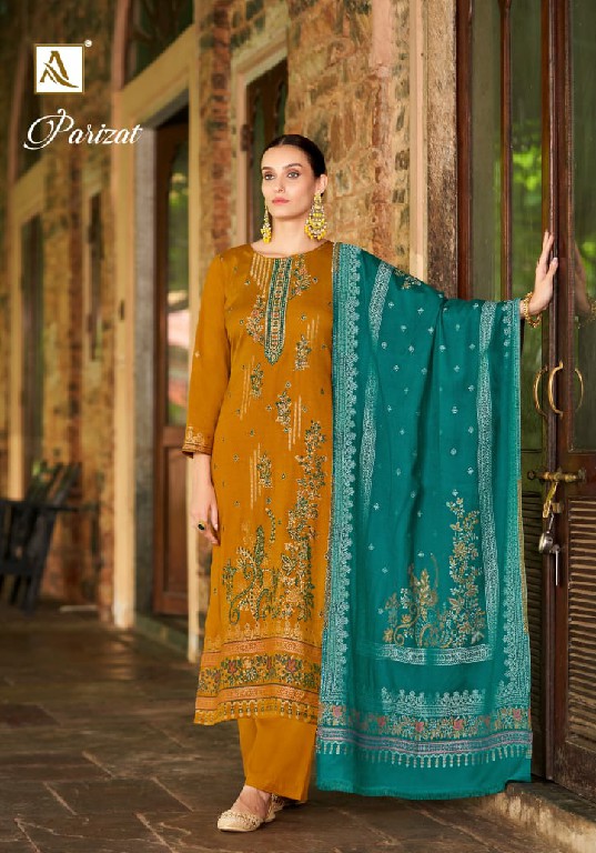 Alok Parizat Wholesale Viscose Pashmina With Swaroski Work Winter Dress Material