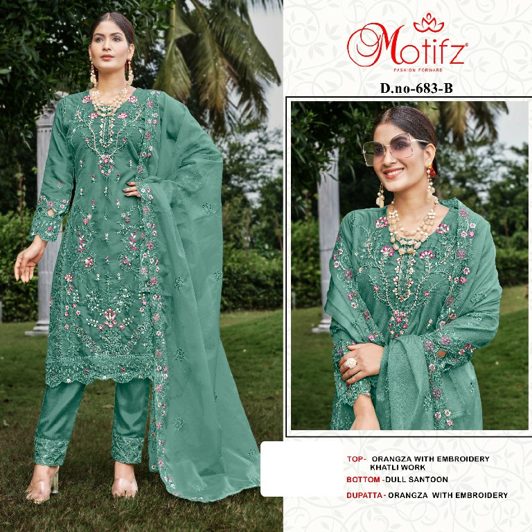 Motifz D.no 683 Wholesale Indian Pakistani Salwar Suits