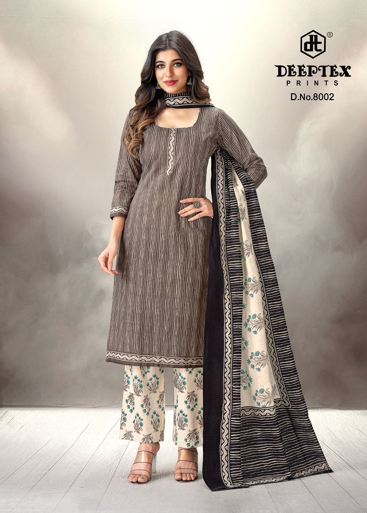 Deeptex Aaliza Vol-8 Wholesale Pure Cotton Printed Dress Material