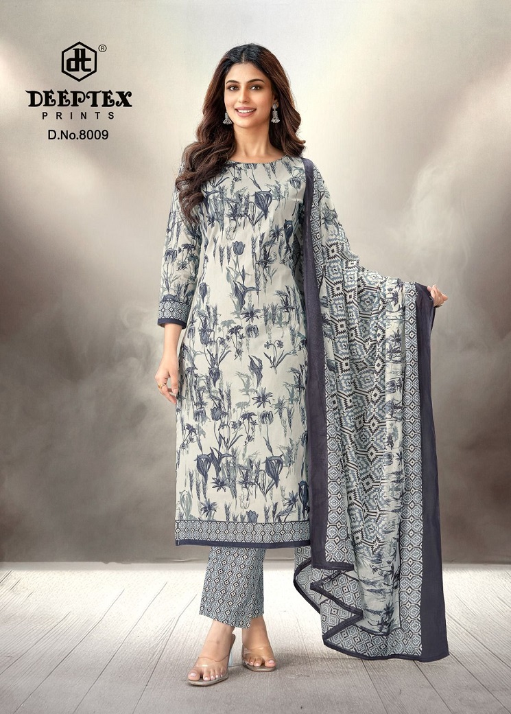 Deeptex Aaliza Vol-8 Wholesale Pure Cotton Printed Dress Material