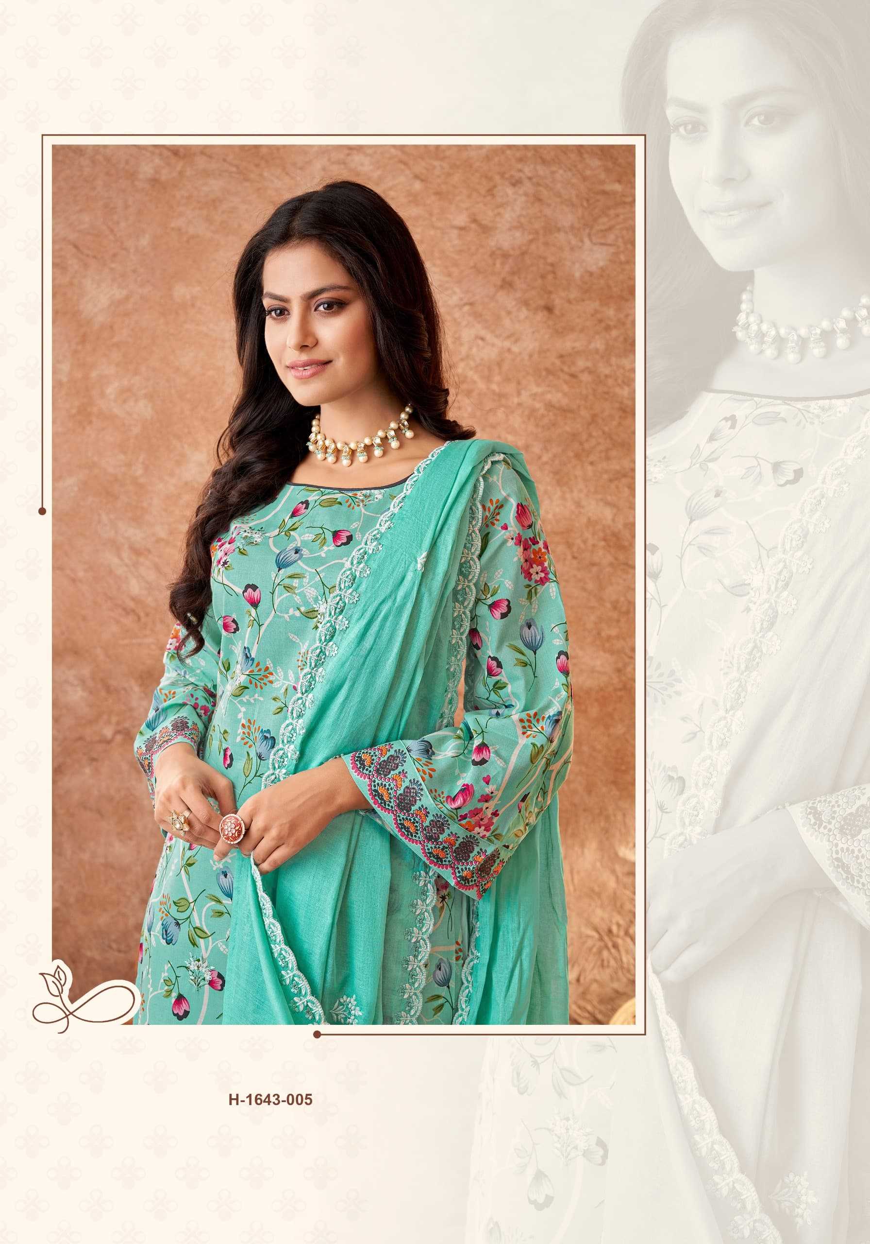 alok dil bahar cambric cotton pretty look pakistani 3pcs dress
