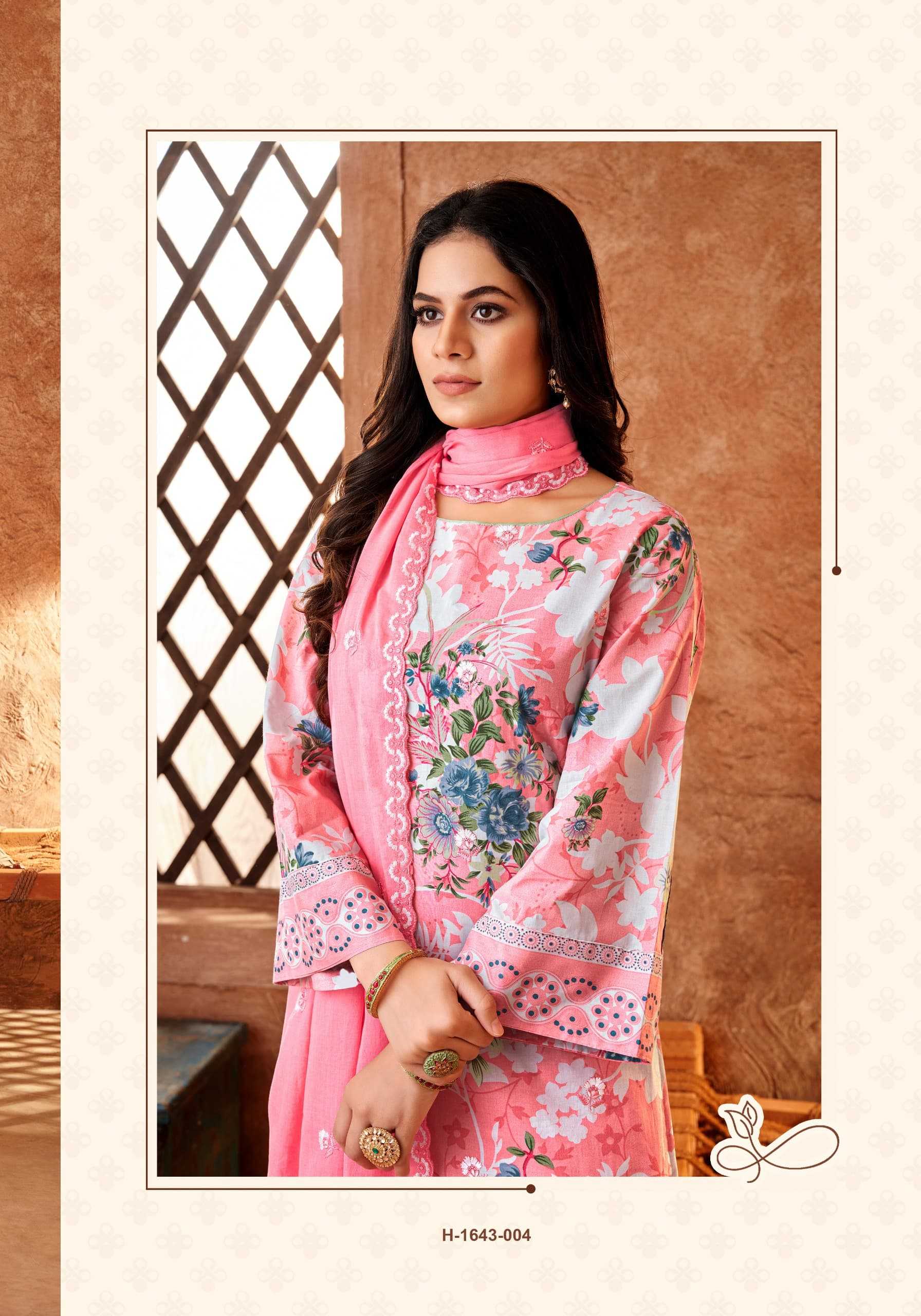 alok dil bahar cambric cotton pretty look pakistani 3pcs dress