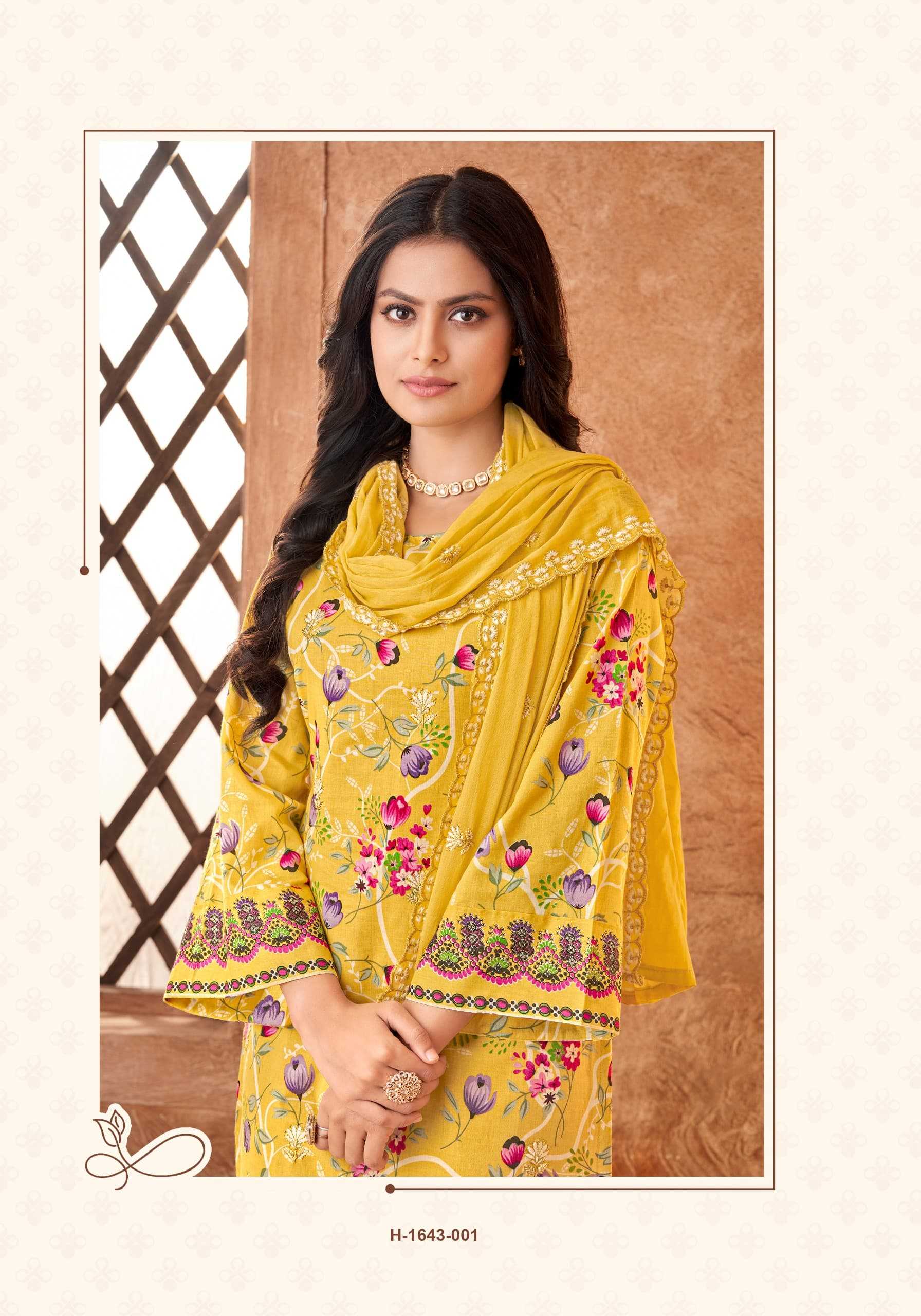 alok dil bahar cambric cotton pretty look pakistani 3pcs dress