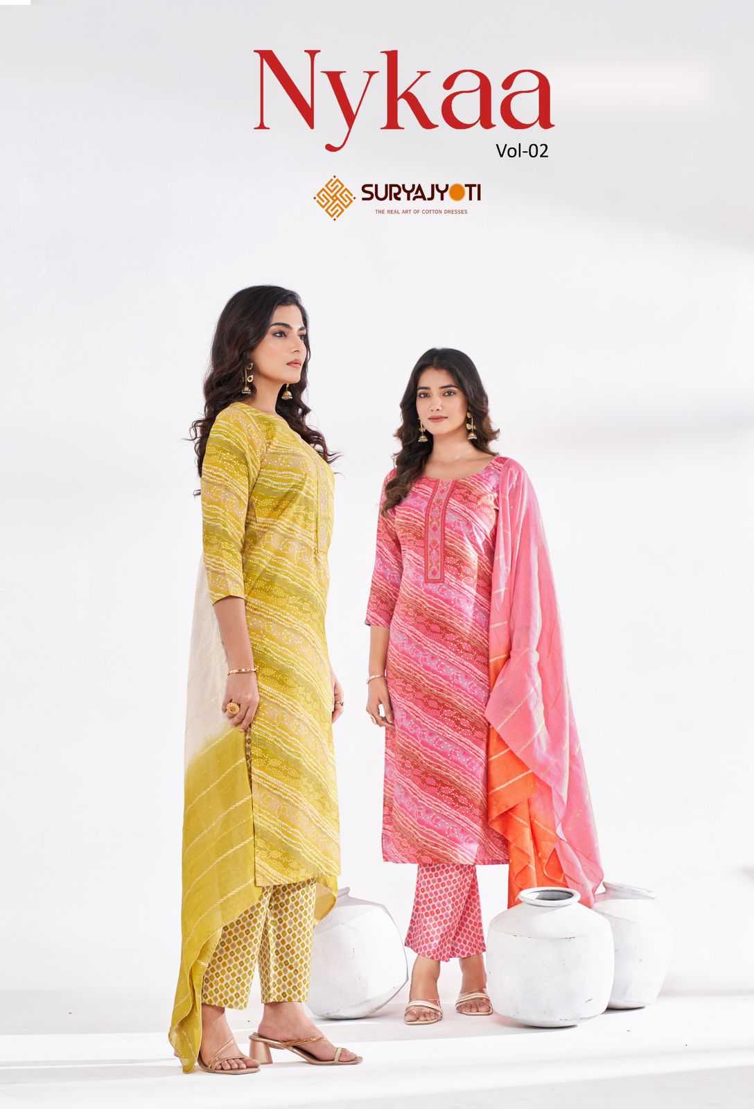 nykaa vol 2 by suryajyoti modal print casual fully stitch salwar suit