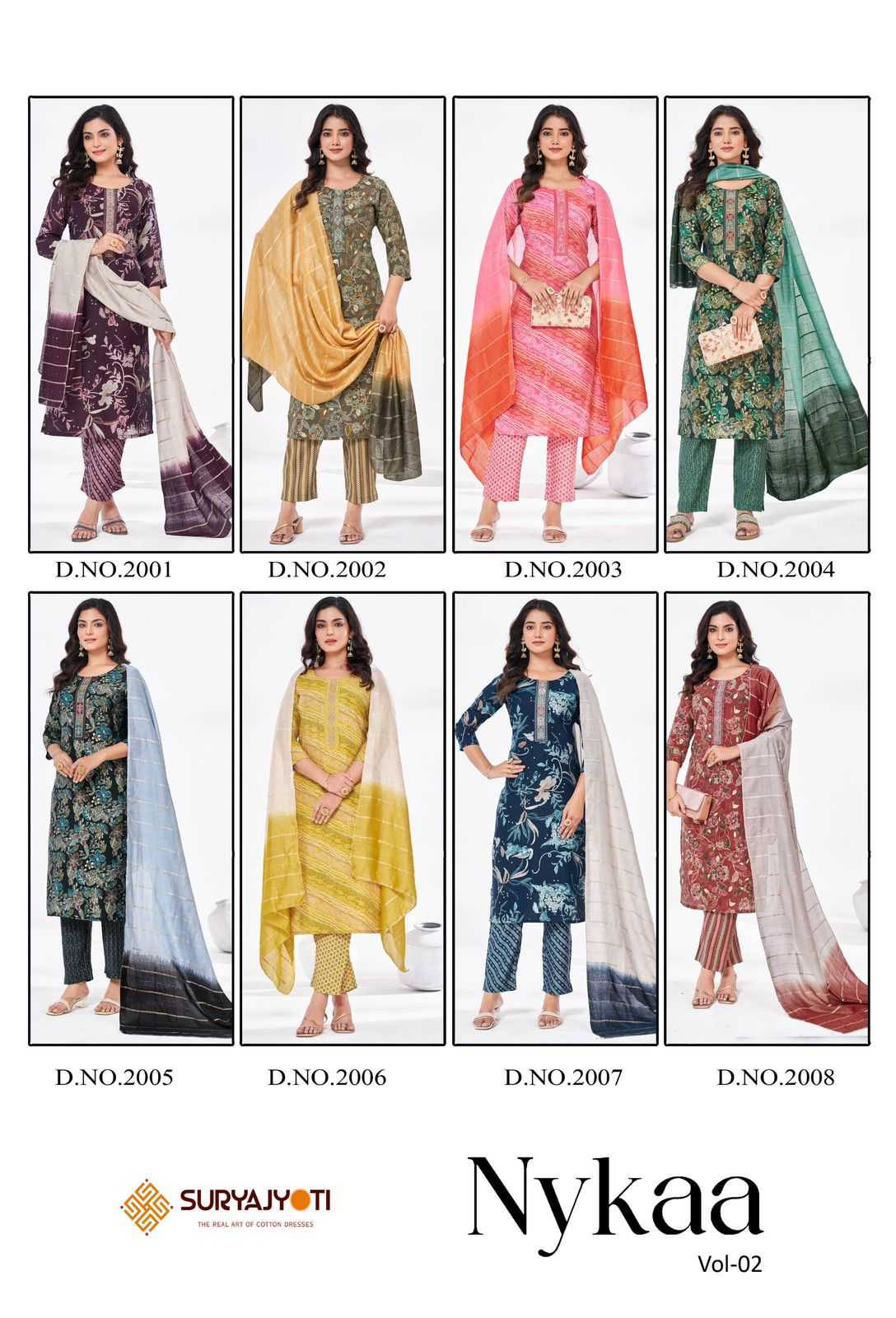 nykaa vol 2 by suryajyoti modal print casual fully stitch salwar suit