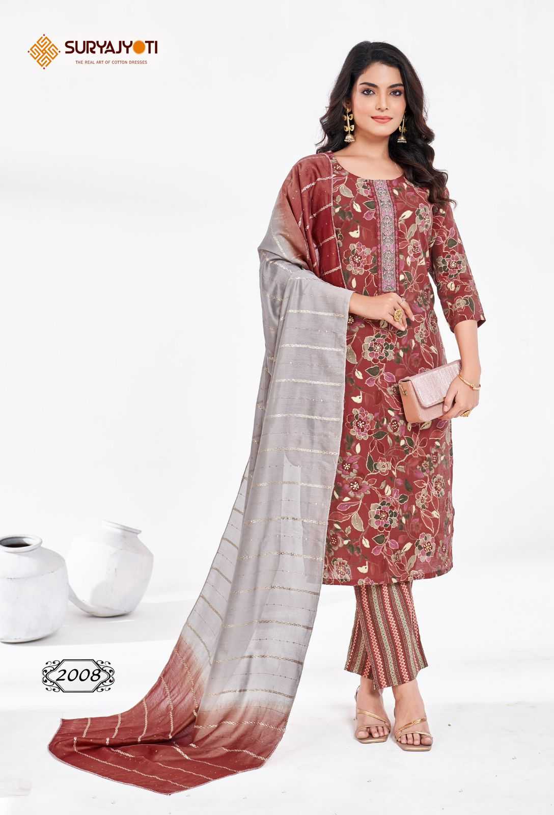 nykaa vol 2 by suryajyoti modal print casual fully stitch salwar suit