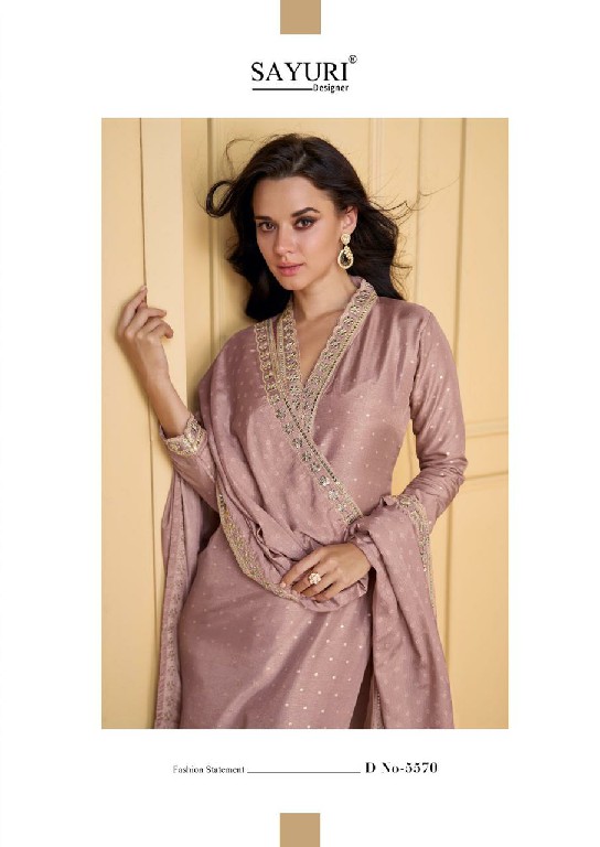sayuri designer nutan readymade viscose jacquard silk party wear suit
