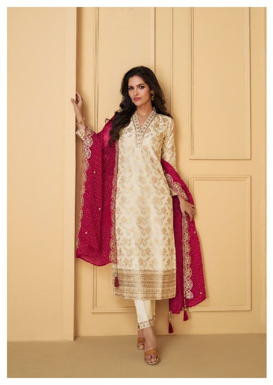 sayuri designer nutan readymade viscose jacquard silk party wear suit