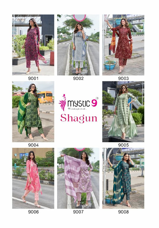 Mystic 9 Shagun Vol-9 Wholesale Premium Quality Top With Bottom And Dupatta