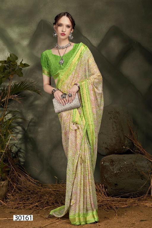 Vallabhi Jiya Vol-7 Wholesale Moss Georgette Ethnic Indian Sarees