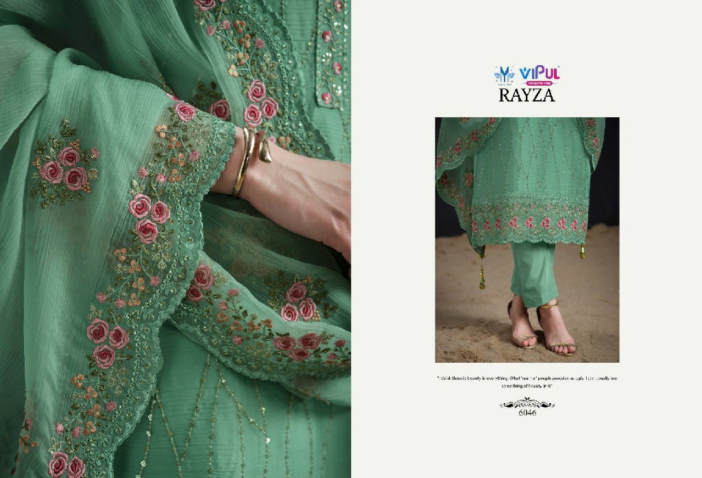 Vipul Rayza Wholesale Soft Organza With Sequence Work Straight Salwar Kameez