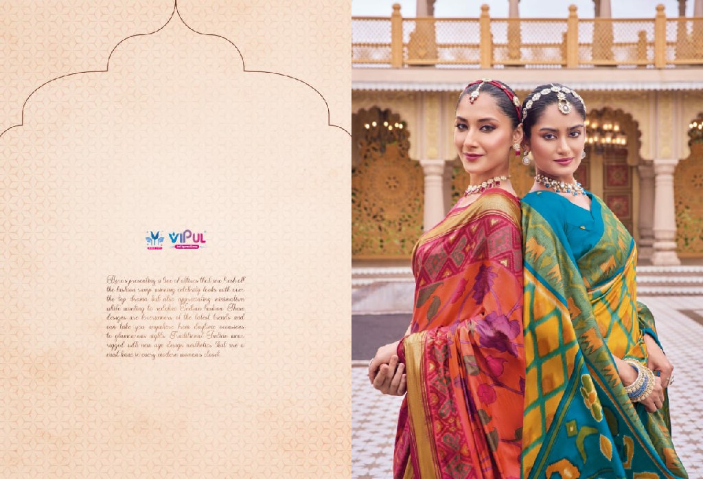 GULMARG SILK VOL 5 BY VIPUL FASHION AMAZING FESTIVE WEAR TRADITIONAL SAREES WHOLESALER