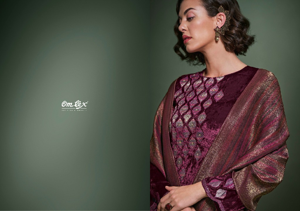 Omtex Aayat Vol-3 Wholesale Pure Viscose Velvet With Hand Work Winter Suits