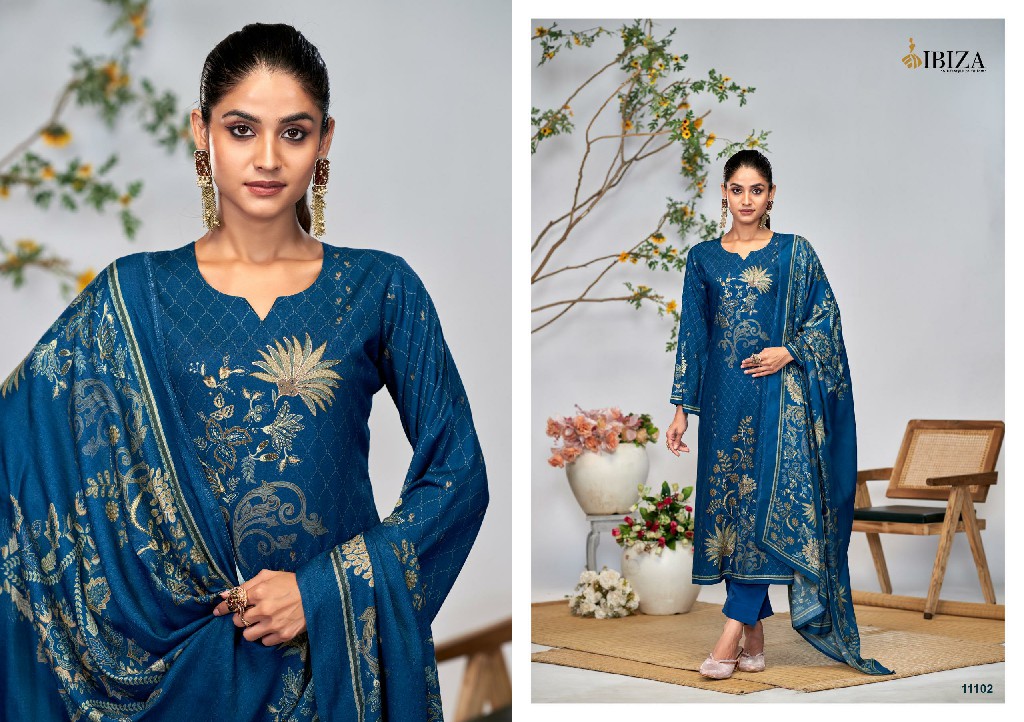 Ibiza Malang Wholesale Pure Viscose Pashmina Winter Salwar Suits