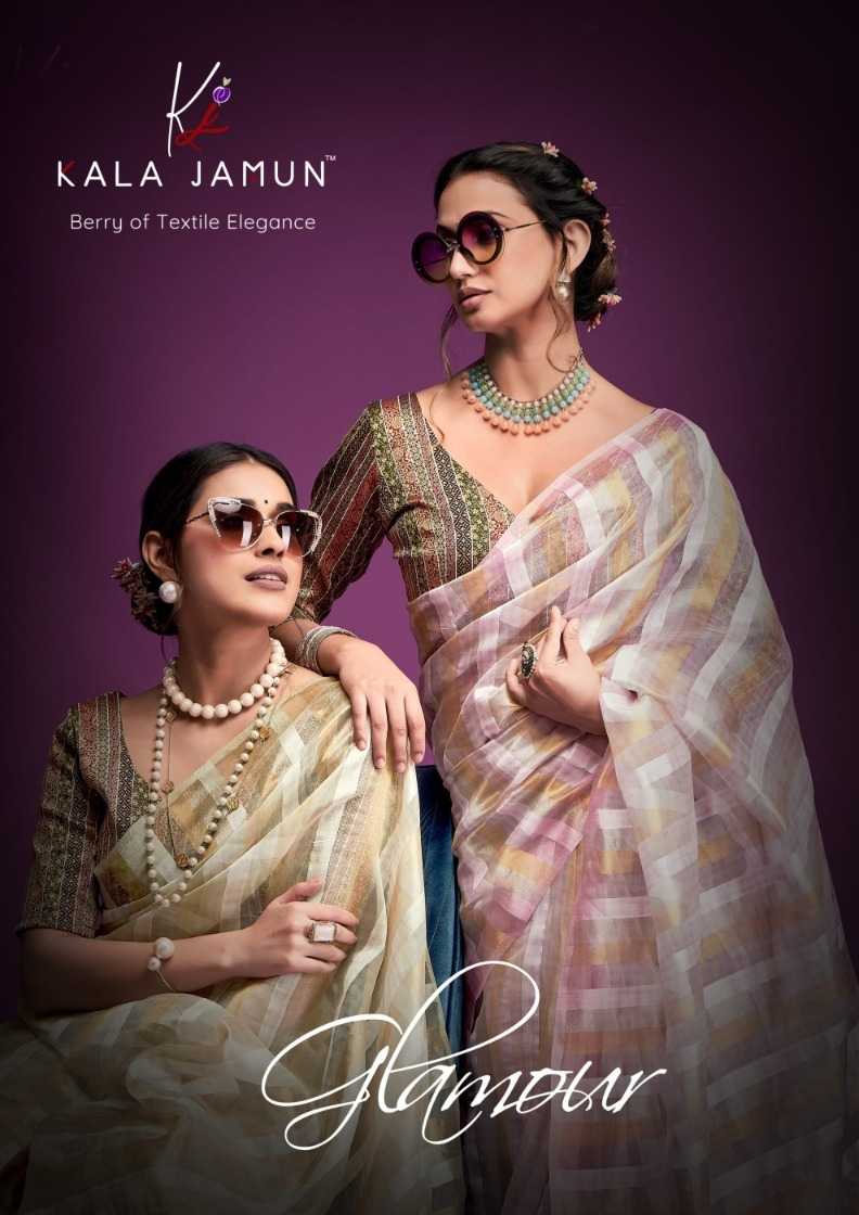 glamour by kala jamun 21-25 organza classic best saree online