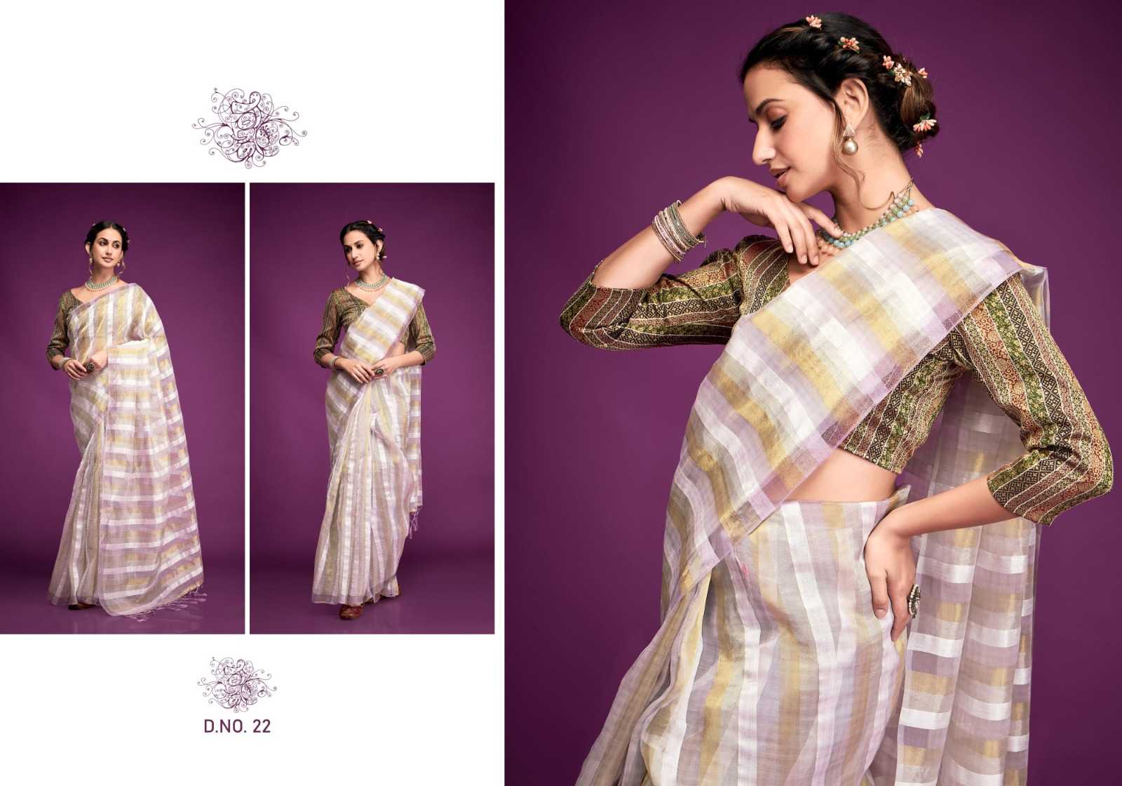 glamour by kala jamun 21-25 organza classic best saree online