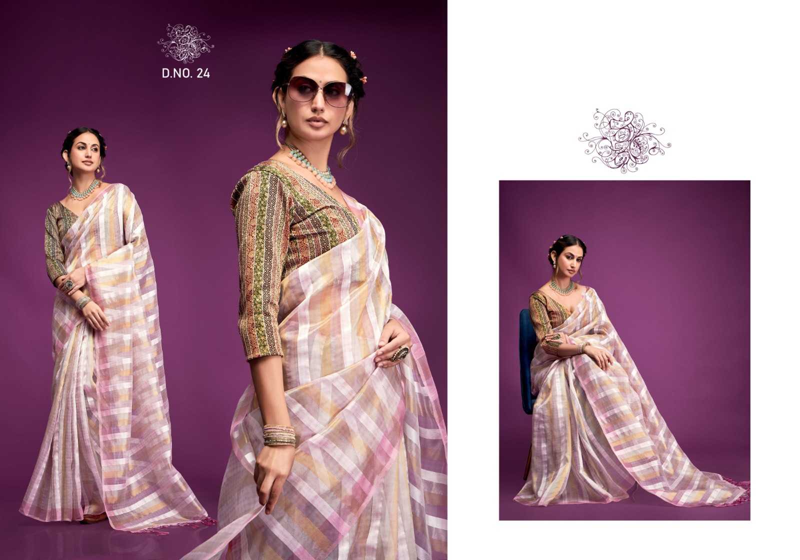 glamour by kala jamun 21-25 organza classic best saree online