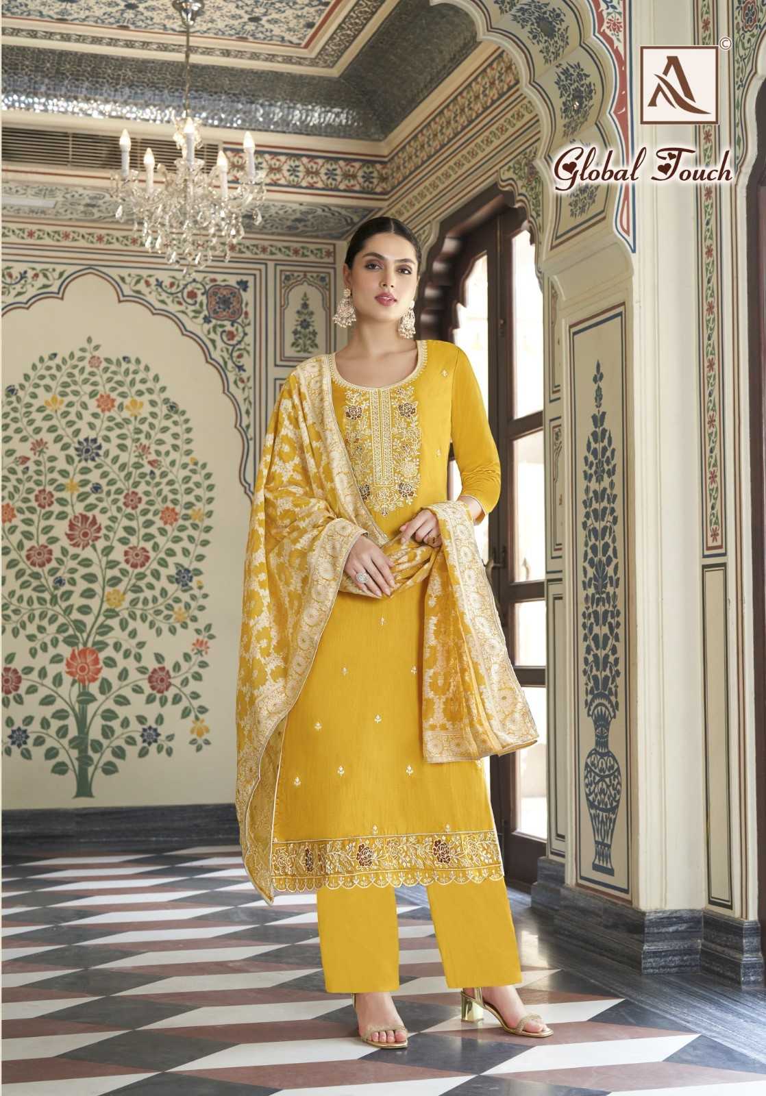 global touch by alok zam cotton modern pakistani salwar suit exports